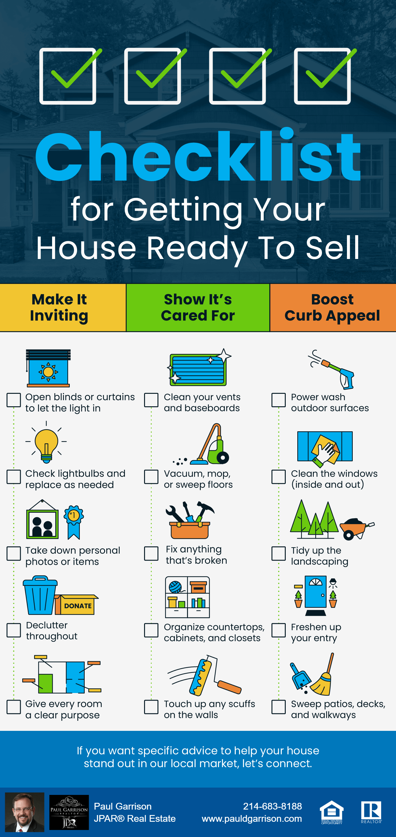 Checklist for Getting Your House Ready To Sell