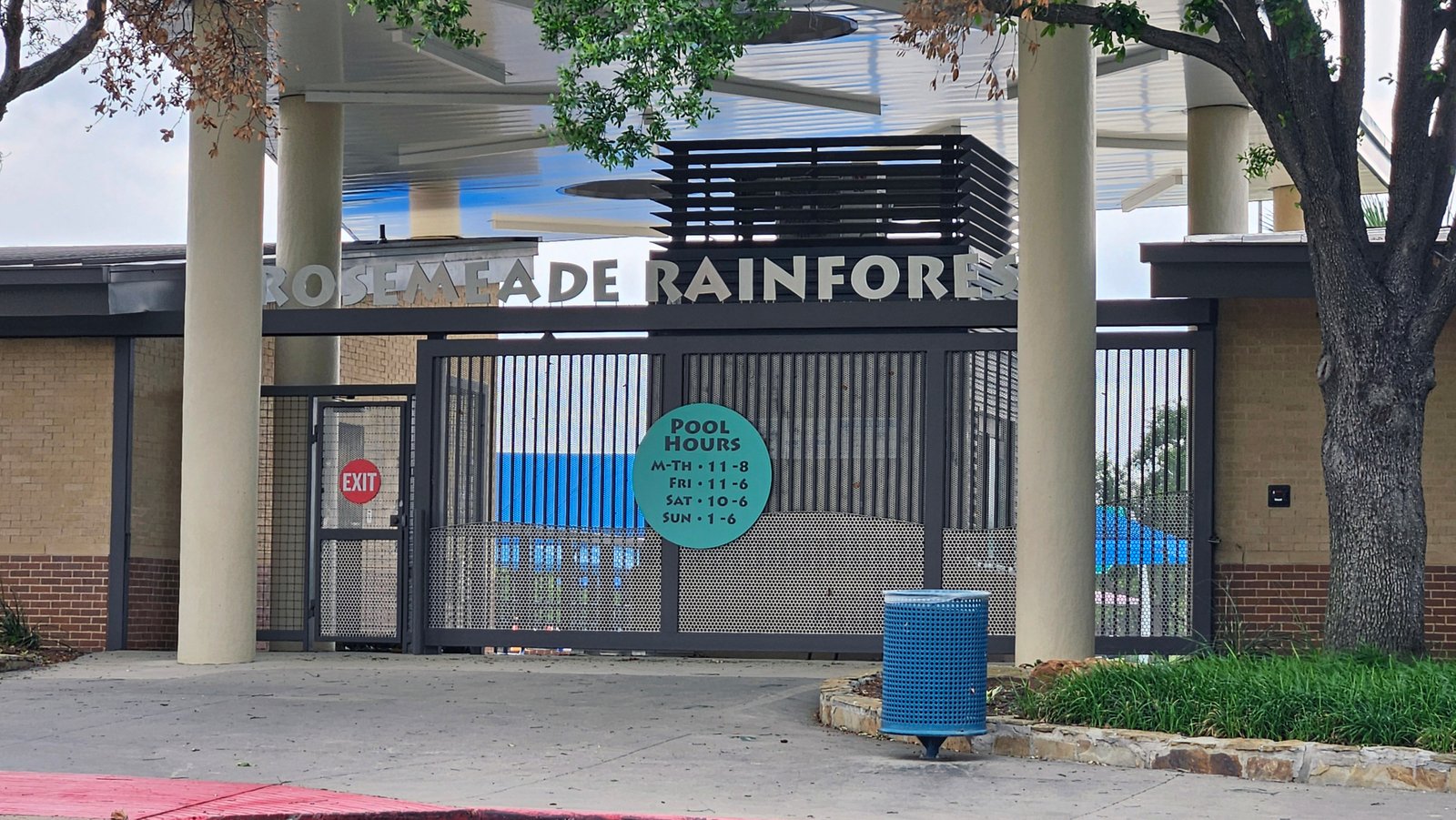 Rosemeade Rainforest Entrance to Rosemeade Rainforest Aquatic Center located a short distance from 1613 Saint James Drive.